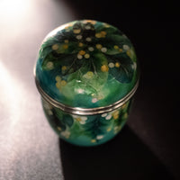 Shippo Cliosonnne Enamel jewel box "Filled with the power of life"