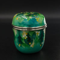 Shippo Cliosonnne Enamel jewel box "Filled with the power of life"