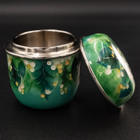 Shippo Cliosonnne Enamel jewel box "Filled with the power of life"