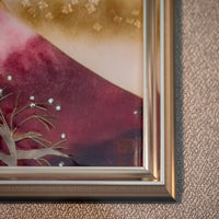 Shippo Cliosonnne Enamel artpanel "Red Fuji in a flying design"