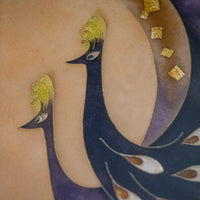 Shippo Cliosonnne Enamel artpanel "peacock"