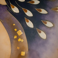 Shippo Cliosonnne Enamel artpanel "peacock"