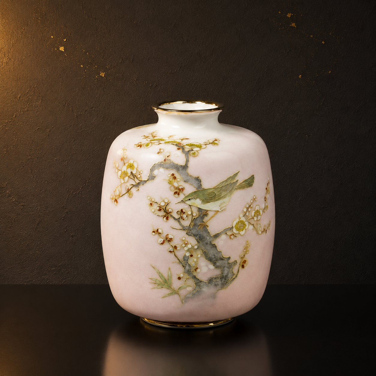 七宝花瓶「春音の景(しゅんおんのけい)」/Shippo Vase "Shun-on no Kei (Landscape of Spring Echoes)"