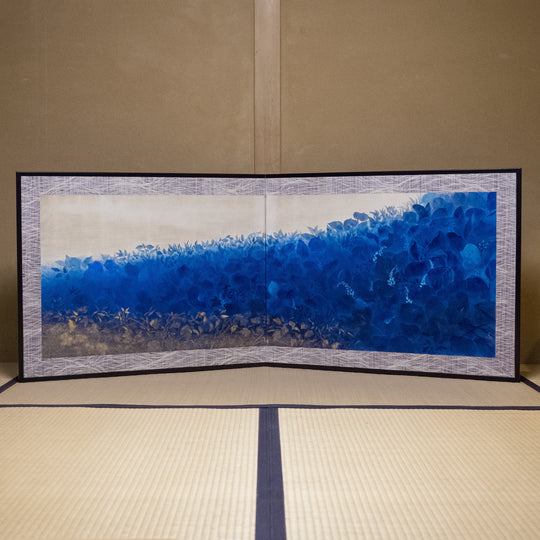 Keisaku Kishino, "Azumino" Folding Screen